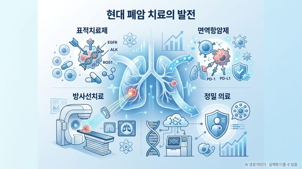 폐암 최신 치료 발전 — 표적치료제와 면역항암제로 달라진 폐암 치료 환경 이미지